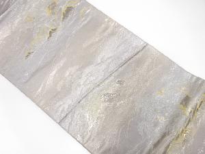 アンティーク　荒波に笠松模様織り出し袋帯(材料)